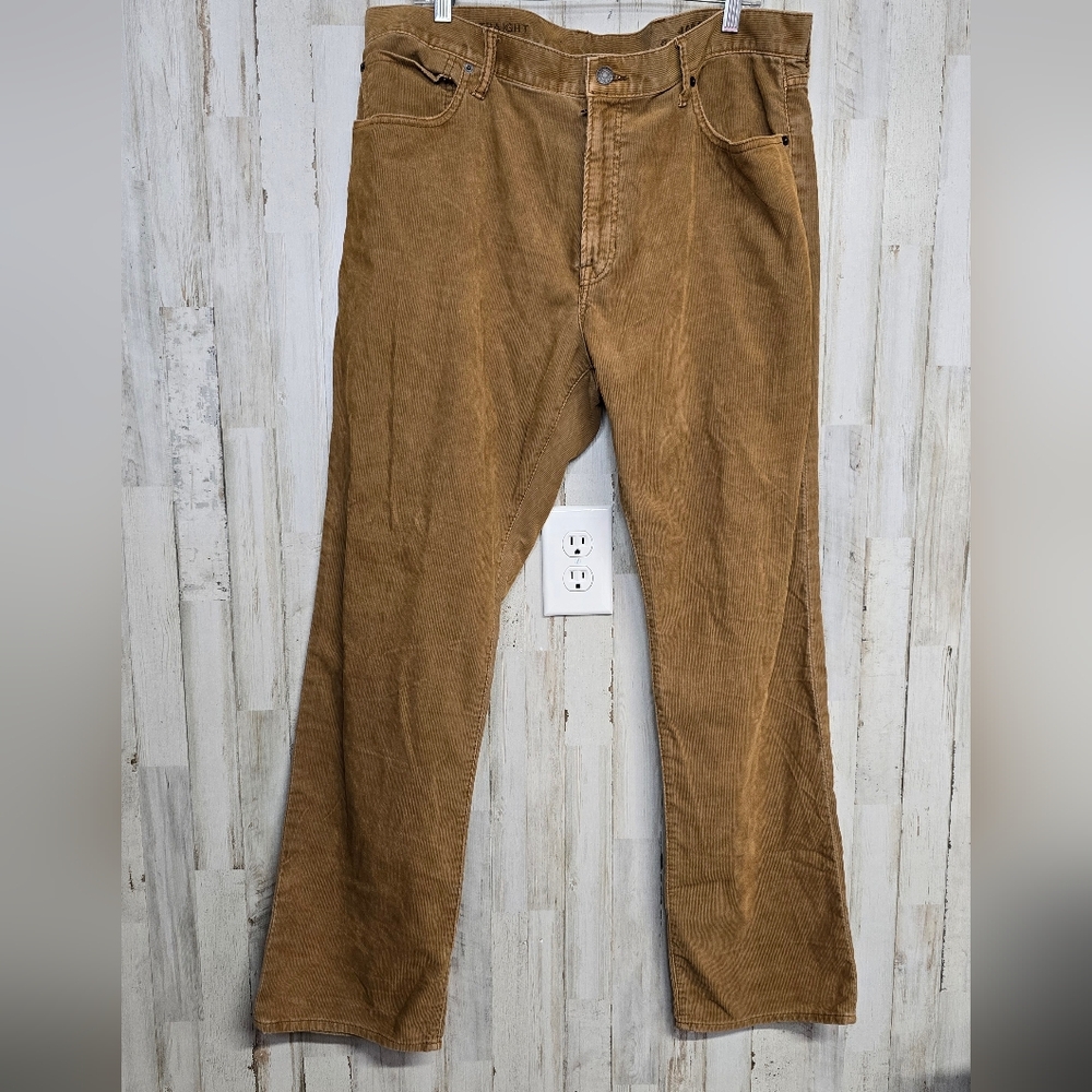 GAP Corduroy Men's Jeans 40x32 Tan Khaki Straight Leg